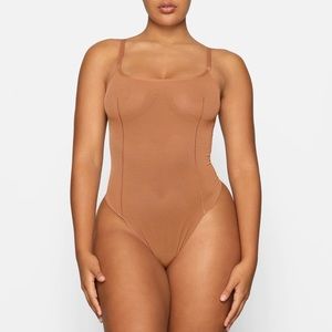 Skims Sheer Sculpt Thong Bodysuit